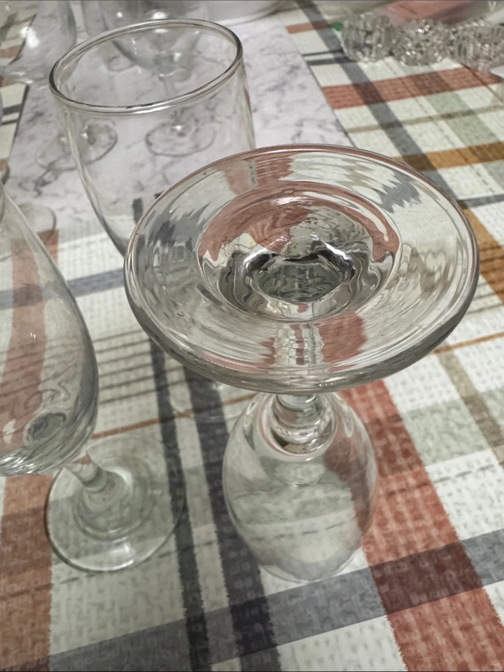 Clear Glass Stemware Wine Glasses - Set of 3